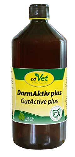 cdVet Naturprodukte DarmAktiv plus 1 Liter - Hund, Katze - Ergänzungsfuttermittel - Stärkung des Immunsytsems - Unterstützung der Darmflora - Bekämpfung von Krankheitserregern - Gesundheit - von cdVet