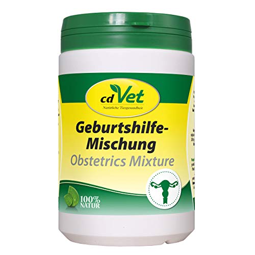 cdVet Naturprodukte Geburtshilfe-Mischung 150 g - Hund, Katze, Nager - Ergänzungsfuttermittel - Unterstützung des Geburtsverlauf + Entwicklung des Embryos - Regeneration der Gebärmutter nach Geburt - von cdVet