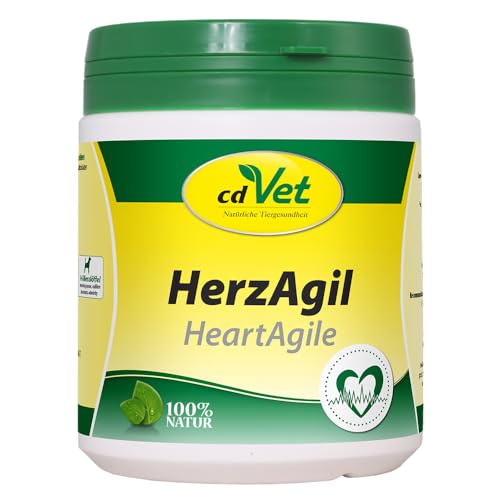 cdVet Naturprodukte HerzAgil 250 g - Hund, Katze, Heimtiere - Ergänzungsfuttermittel - Unterstützung der Herzfunktion - allgemeine Vitalitätsförderung - Unterstützung des Herz-Kreislaufsystems - von cdVet