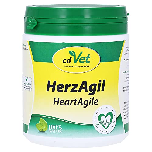 cdVet Naturprodukte HerzAgil 250 g - Hund, Katze, Heimtiere - Ergänzungsfuttermittel - Unterstützung der Herzfunktion - allgemeine Vitalitätsförderung - Unterstützung des Herz-Kreislaufsystems - von cdVet