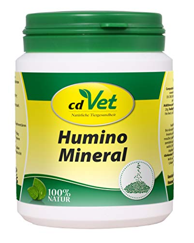 cdVet Naturprodukte HuminoMineral 150 g - Hund, Katze - Mineralergänzungsfuttermittel - Magen-Darm Regulation - Vitamin + Mineralstoffgeber - hoher Zink + Magnesiumgehalt - Zellschutz - Gesundheit - von cdVet