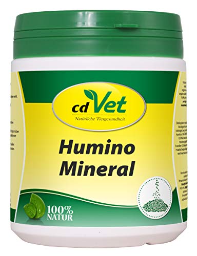 cdVet Naturprodukte HuminoMineral 500 g - Hund, Katze - Mineralergänzungsfuttermittel - Magen-Darm Regulation - Vitamin + Mineralstoffgeber - hoher Zink + Magnesiumgehalt - Zellschutz - Gesundheit - von cdVet