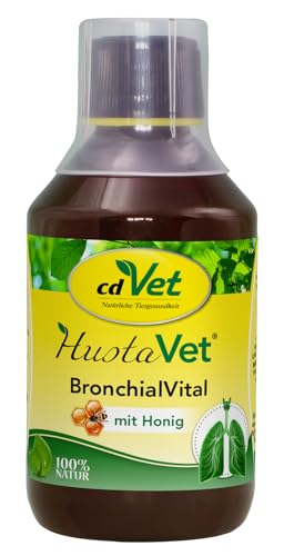 cdVet BronchialVital 250 ml – flüssiges Ergänzungsfuttermittel zur Unterstützung der Atemwege und Immunabwehr für Hunde und Katzen von cdVet