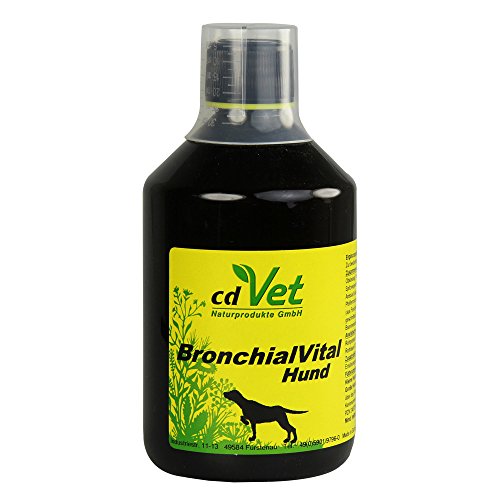 cdVet BronchialVital 500 ml – flüssiges Ergänzungsfuttermittel zur Unterstützung der Atemwege und Immunabwehr für Hunde und Katzen von cdVet