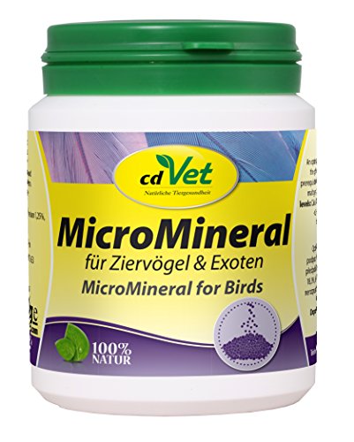 MicroMineral für Ziervögel & Exoten 150g | mit rein natürlichen Zutaten von cdVet