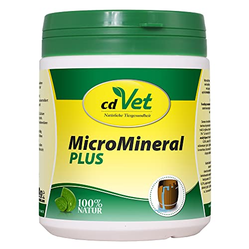 cdVet Naturprodukte MicroMineral plus Hund & Katze 500 g - extra Zink und Selen - Vitamin, Mineralstoff- und Spurenelementgeber - Magensäurebinder - Schadstoffebinder - Magen-Darm Regulation - von cdVet