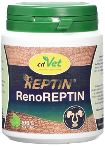 cdVet Naturprodukte RenoREPTIN 80 g - Reptilien - unterstützen die körpereigenen Abwehr- und Heilungsmechanismen - Harnwegsproblemen - Nieren- und Harnwege - natürliche Nahrungsergänzung - von cdVet