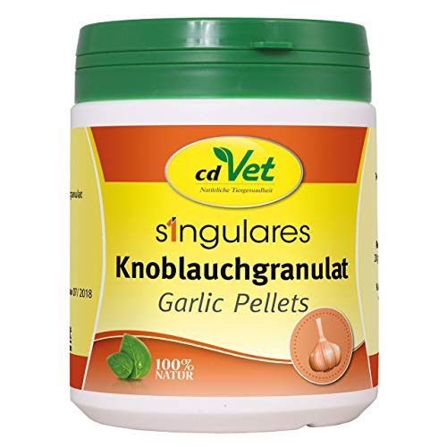 cdVet Naturprodukte Singulares Knoblauchgranulat 900 g - Pferd - natürlicher Insektenschutz - Schutz vor Endo-, und Ektoparasiten - insektenabwehrende Wirkung - überdeckt Eigengeruch - Gesundheit - von cdVet