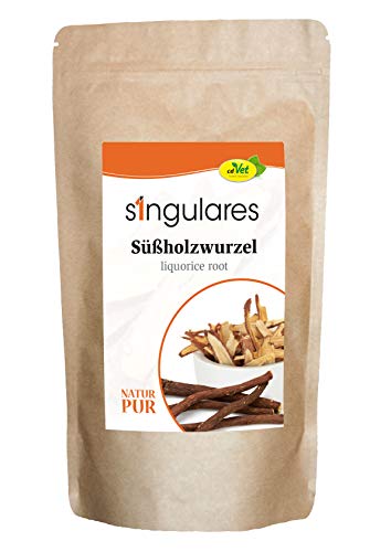 cdVet Naturprodukte Singulares Süßholzwurzel 200 g - Blut - Entzündung - Harn - Schmerz - Kräuter - 100% Süßholzwurzel ungeschält - getrocknet und geschnitten - 100% natürlich - von cdVet