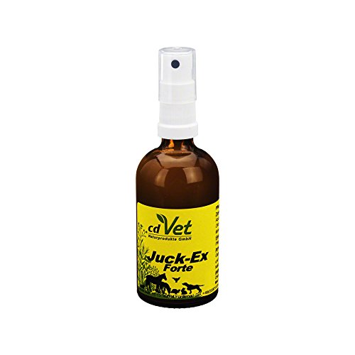 cdVet Naturprodukte VeaVet JuckEx 100 ml - Hund, Katze, Pferde - Pflegespray - bei pilz- und keimgefährdeten Hautstellen - Schutz - Regeneration - wunde Haut - gesunde Keime von cdVet