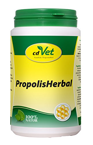 cdVet PropolisHerbal 15g - Propolis Nahrungsergänzung für Hunde, Katzen, Nager, Pferde und Haustiere durch Flavanoide und Spurenelemente von cdVet