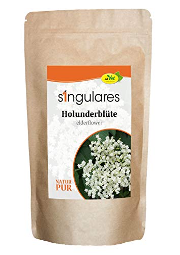 cdVet Singulares Holunderblüten 100 g | für eine naturnahe Fütterung von Tieren von cdVet