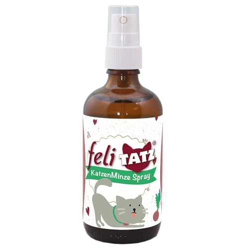 cdVet feliTATZ KatzenMinze Spray 100 ml | Aromaspray für Katzen zur Aktivierung des Spieltriebs und zum Abbau von Stress von cdVet