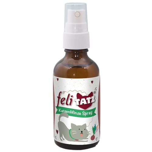 cdVet feliTATZ KatzenMinze Spray 50 ml | Aromaspray für Katzen zur Aktivierung des Spieltriebs und zum Abbau von Stress von cdVet