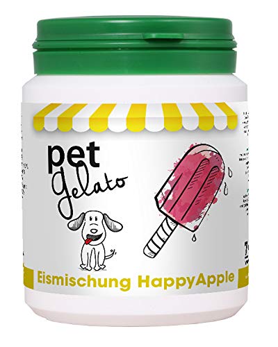 petGelato HappyApple 132g - Eismischung für Tiere von cdVet