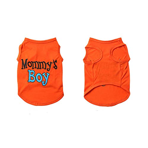 cfpqv Haustier Weste Haustier Hund Kleidung Hund Welpen Kleidung Mutter Frühling Kleidung Haustier Kleidung Hundemantel Wasserabweisend (Orange, L) von cfpqv