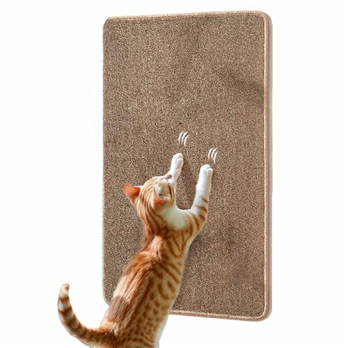 Katzen Kratzbrett Wand, Kratzschutz Sofa Katze, Selbstklebender Kratzteppich für Katzen, Kratzpads für Katzen, Selbstklebend Kratzmatte Katze, für Couch Sofa DIY Kratzbaum Klettern Pad (40x60 cm) von champracer