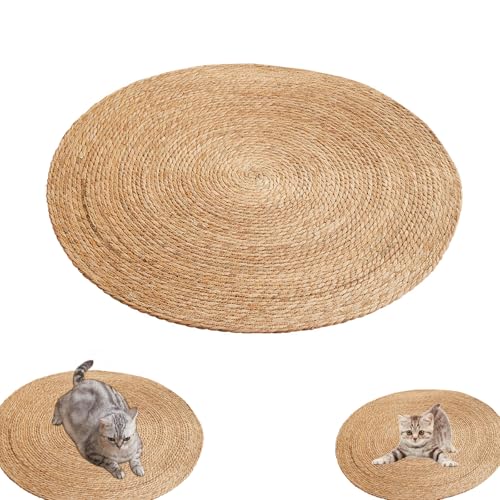 Kratzmatte Katze, Katzen Kratzmatte, Kratzwand Für Katzen, Kratzbrett Sisal, Keine Krümel Kratzmatte Katze Wand Betten, Decken & Möbel Für Katzen, Kratzfeste Rattan-katzenschlafmatte (100 cm) von champracer