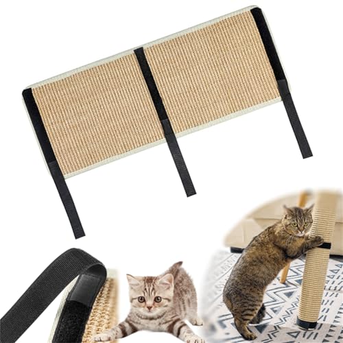 Kratzmatte Selbstklebend, Sisal Teppich Katzen, Stoff Für Kratzbaum, Selbstklebende Kratzmatte Für Katzen, Selbstklebende Kratzteppich, Katzenkratzmatte Zum Schutz Von Tischbeinen Und Sofas (25*50 cm) von champracer