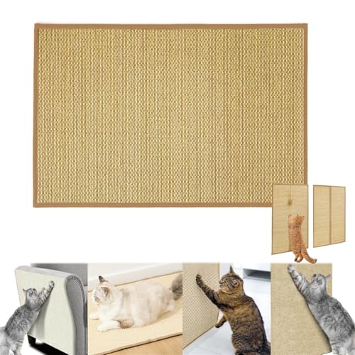 Sisalmatte Kratzwand Für Katzen, Kratzmatte Selbstklebend, Kratzwand Für Katzen, Sisal Teppich Katzen Katzenkratzschutz Für Couch Möbel Tür Wand Katzenkratzbretter (#A) von champracer