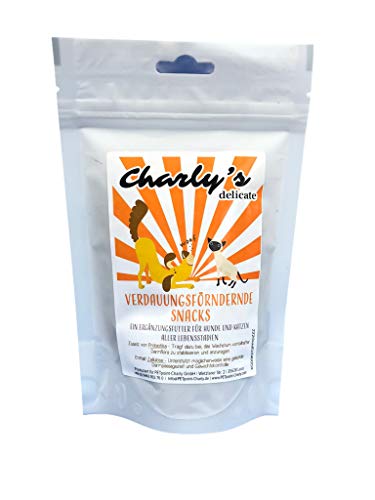 charlys delicate Verdauung | 70g verdauungsfördernder Snack für Hunde & Katzen von charlys delicate