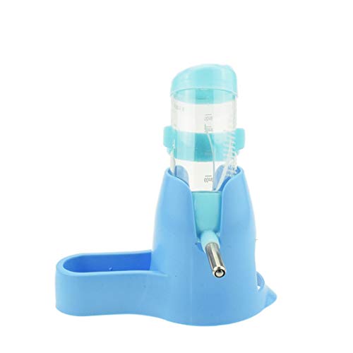 chiphop Kleiner mit Sockel Hütte 3 1 Haustier-Wasserflasche im Hamster-80-ml-Spender, Haustier, andere Futtertrog (Blue, One Size) von chiphop