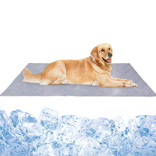 chiphop Pet Mat Cat Dog Ice Pad Cold Sense Ice Pad Summer Kennel Mat Sofa Cushion Fernlastfahrer-Hut Für Hunde (Gray, Free) von chiphop