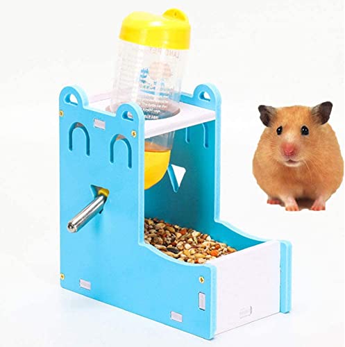 ciciglow Hamster-Trinkflaschenständer, Haustier-Wasserflaschenhalter für Futterautomat, Hamster-Zubehör für Meerschweinchen, Kaninchen, Chinchilla, Ratten, Frettchen (blau) von ciciglow