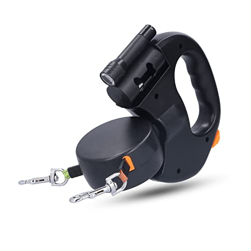 ciciglow Rollleine Hundeleine,Einziehbar Hundeleine unter 25kg für Große und Mittelgroße Hunde, Hochwertige Hundeleine ausziehbar mit bequemen Griff,Taschenlampe, Hundekotbeutel mit Beutelspende von ciciglow