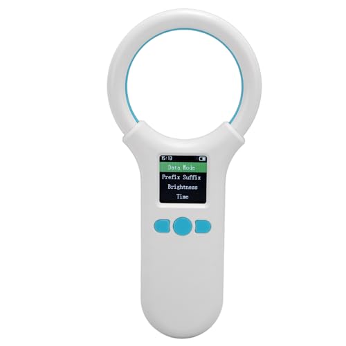 ciciglow Tier-Mikrochip-Scanner, 1,44-Zoll-TFT-LCD-Bildschirm, Tragbarer Haustier-Chip-ID-Scanner für ISO1784/85 Berührungslose Tiermarke von ciciglow