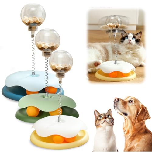 comepew 3 in 1 Interaktives Hundespielzeug, Wackelndes Hunde Leckerli Spielzeug, Futterautomat Spielzeug Futterball Slow Feeder Hund Feeder Ball Snackball Hund Leckerli Ball für Hunde Katzen (3PC) von comepew