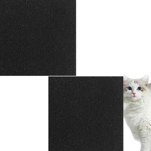 Cat Scratching Mat,DIY Climbing Cat Scratcher Mat,Trimmable Self-Adhesive Carpet Cat Mat Pad,Reusable Cat Couch Protector,for Cat Shelves,Table Leg,Furniture Steps (Black) von cookx