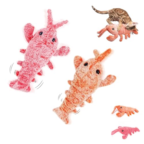 Furry Fellow Interactive Dog Toy Lobster,Furry Fellow Dog Toy Lobster, Furry Fellow Interactive Dog Toy,Wiggly Lobster Dog Toy,Floppy Lobster Dog Toys,Usb Charging Jumping Lobster Cat Toys (MIX) von cookx