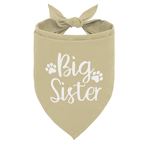 Big Sister Hundehalstuch, Big Sister Bandana für Hund, Schwangerschaftsankündigung, Big Sister Hunde-Shirt, Hundehalstuch für kleine und mittelgroße Hunde, Hunde-Bandana, Geschenk, Gender Reveal, von corner wind