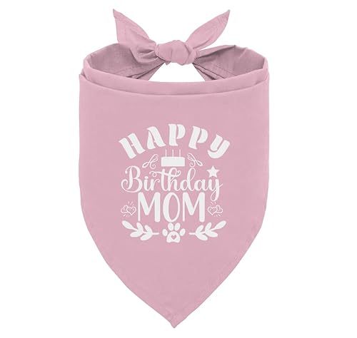 Happy Birthday Hundehalstuch, Hundehalstuch, Hundehalstuch für kleine, mittelgroße und große Hunde, Geschenke von Hunden an Besitzer, rosa Hundehalstuch, Gender Reveal Photo Prop Zubehör (A41) von corner wind