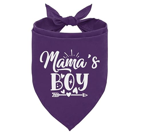 MaMa's Boy Hundehalstuch, Hundehalstuch für kleine und mittelgroße Hunde, lustiges süßes Hundehalstuch, Geschenk für Hundeliebhaber, Haustier-Hunde-Geschlecht enthüllender Dreieckstuch, von corner wind