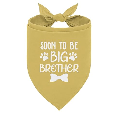 Soon to Be Big Brother Hundehalstuch, Hundehalstuch, Schwangerschaftsankündigung, Big Brother Bandana für Hund, Big Brother Hunde-Shirt, Hundehalstuch für kleine mittelgroße Hunde, Hundeschal (B7) von corner wind