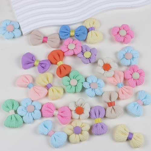 cuhair 36pcs (18pairs) kurzer Hund Katze Haar Zubehör Bogen, Bowknot mit Haarnadel Haar Zubehör für Baby Kurze Hund Katzen von cuhair