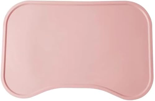 cutecool Katzenfutter Matte Pet Food Matte Silikon Anti Rutsch Hund Wasser Schüssel Tablett, Hund Fuß Matte wasserdicht und leckagefest (Rosa/18 x 12 Zoll) von cutecool