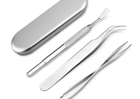 cxxtkcxxlc Zeckenzange Edelstahl Set, 3er Pack Zeckenentferner Set mit Zeckenhaken, Zeckenzange für Hunde, Katzen und Menschen, Zeckenschlinge, Zeckenpinzette inkl. Aufbewahrungsbox cxxtkcxxlc Zeckenzange Edelstahl Set, 3er Pack Zeckenentferner Set mit Zeckenhaken, Zeckenzange für Hunde, Katzen und Menschen, Zeckenschlinge, Zeckenpinzette inkl. Aufbewahrungsbox von cxxtkcxxlc