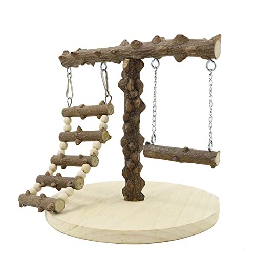 22×22×21,5c Vogelständer für Papageien Papagei Vogelspielplatz Vogelspielständer Papageienspielplatz Holz Vogelübungsspielplatz für Papageien Nymphensittiche Wellensittiche für Sittiche Finch von cypreason