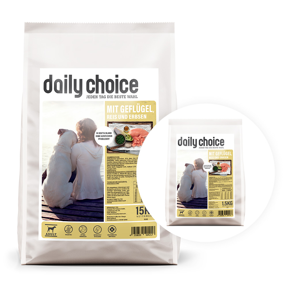 daily choice | 1 kg Basic geschenkt | Basic | 1 Paket von daily choice