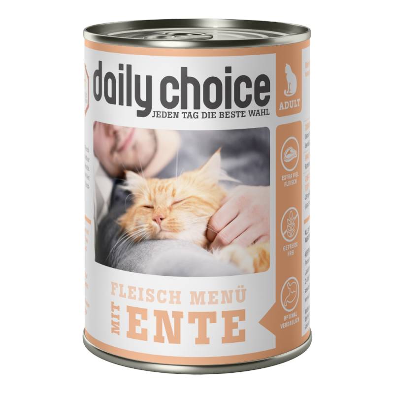 daily choice | Fleischmenü mit Ente | 12 x 400 g von daily choice