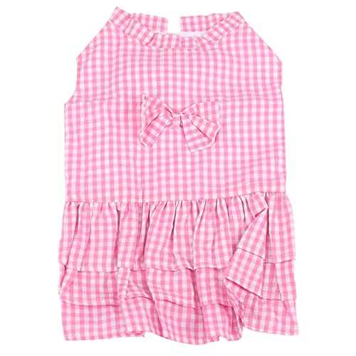 daiwei Niedlichen SüßEn Kleinen Hund Kleidung Kurzen Rock Kleid Haustier HüNdchen Bekleidung (Xs, Pink) von daiwei