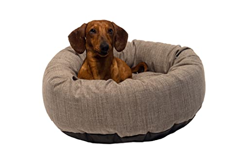 Danish Design Allsorts Premium AB Hunde/Welpen, abnehmbares Kissen, Donutbett, Grau von danish design pet products limited