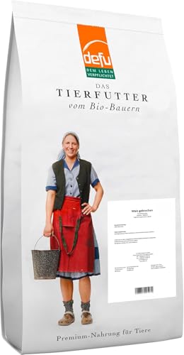 defu Geflügelfutter | 1 x 25 kg | Bio Mais gebrochen | Legehennen Bio Ergänzungsfuttermittel | Futter für Hühner von defu