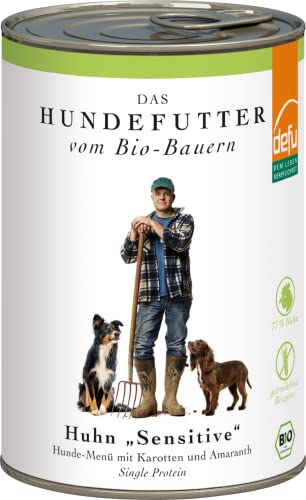 defu Huhn Sensitive Hunde-Menü, 410 g (12er Pack) von defu