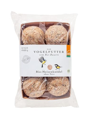 defu Wildvögel | Bio Meisenknödel ohne Netz | Ganzjähriges Wildvogelfutter für Weich- und Körnerfresser | 48 Stück (4,8kg) von defu