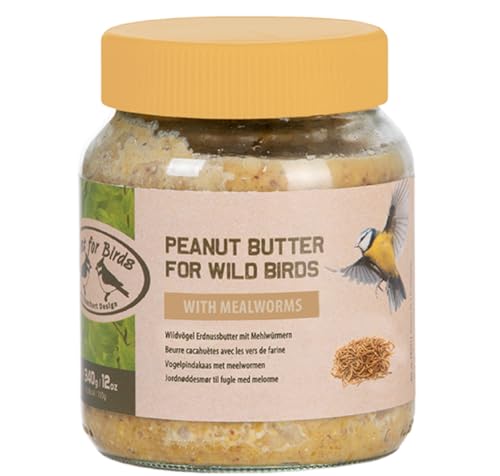 Erdnussbutter mit Mehlwürmern für Wild Vögel von degawo