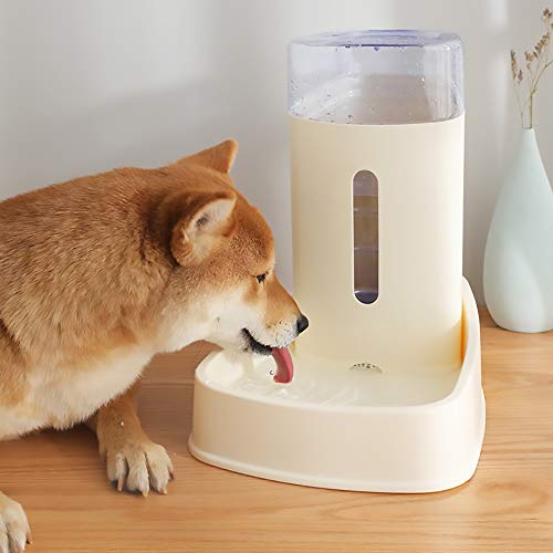 Abnehmbarer automatischer Wasserspender für Hunde und Katzen, Perspektive, automatischer Trinkbrunnen 3,8 l (Farbe: Weiß), tragbar von degdfdvfdfzvsdzs